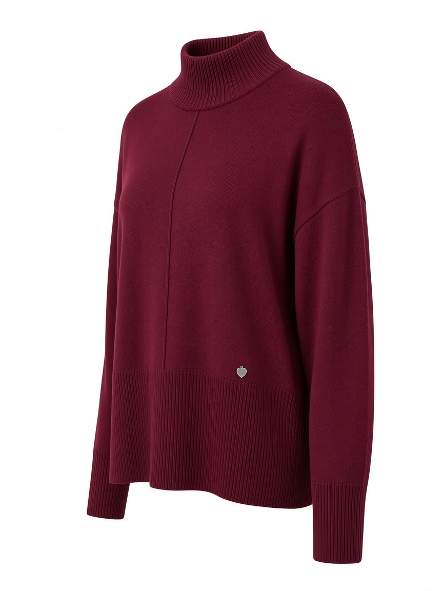Dámsky rolák N.EVERY DAY BURGUNDY Bordová s.WEAR 2